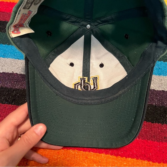 Vintage Oregon ducks Adjustable Hat interlocking UO hand washed - Picture 9 of 16